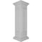 Ekena Millwork 10"W x 40"H End Newel Post with Panel, Peaked Capital & Base Trim (Installation kit included) NWL10X40EPP0B0 - alternate 4